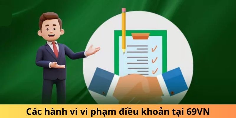 Các hành vi vi phạm điều khoản sử dụng